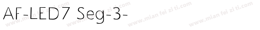 AF-LED7 Seg-3字体转换